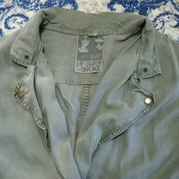 Womens Jacket │ Young Fabulous & Broke Utility Cargo │ Soft! - Picture 3 of 3